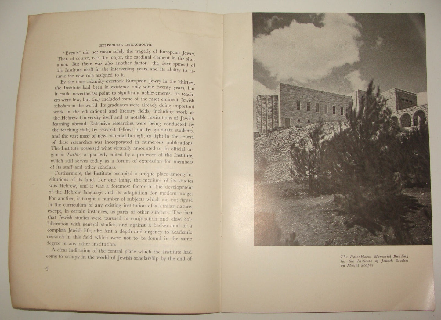 Booklet Jewish Judaica Israel Israeli 1961 Hebrew University Jerusalem Studies