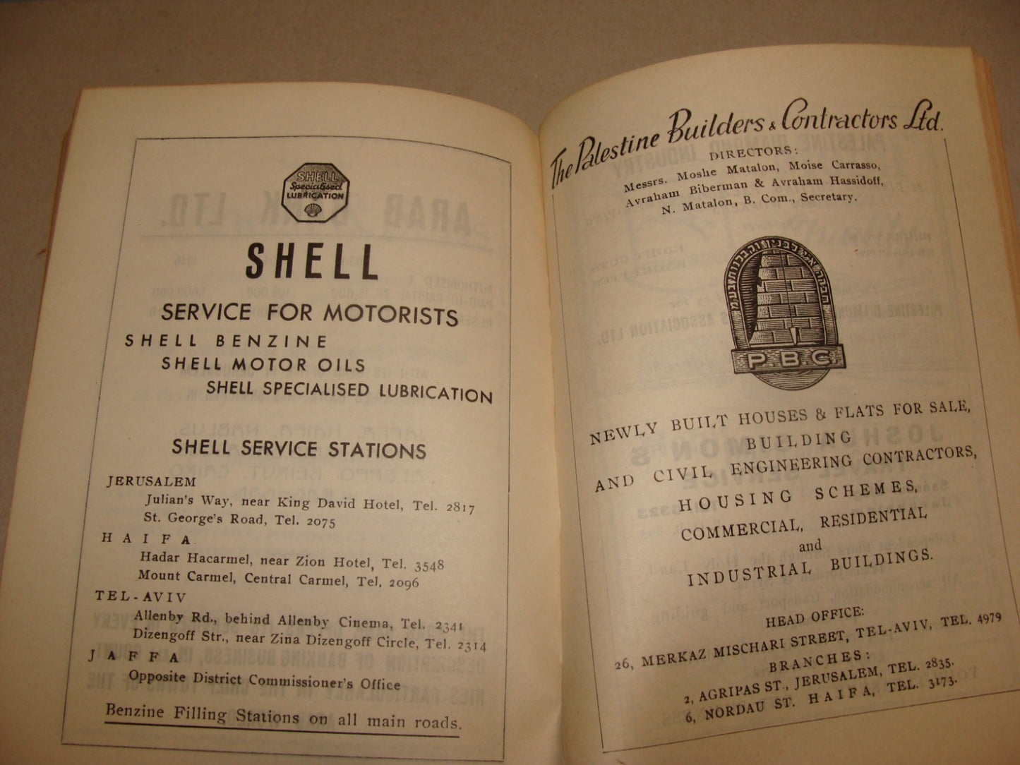 Book Palestine Guide including Trans Jordan Travel 1946 Israel Jerusalem Matson