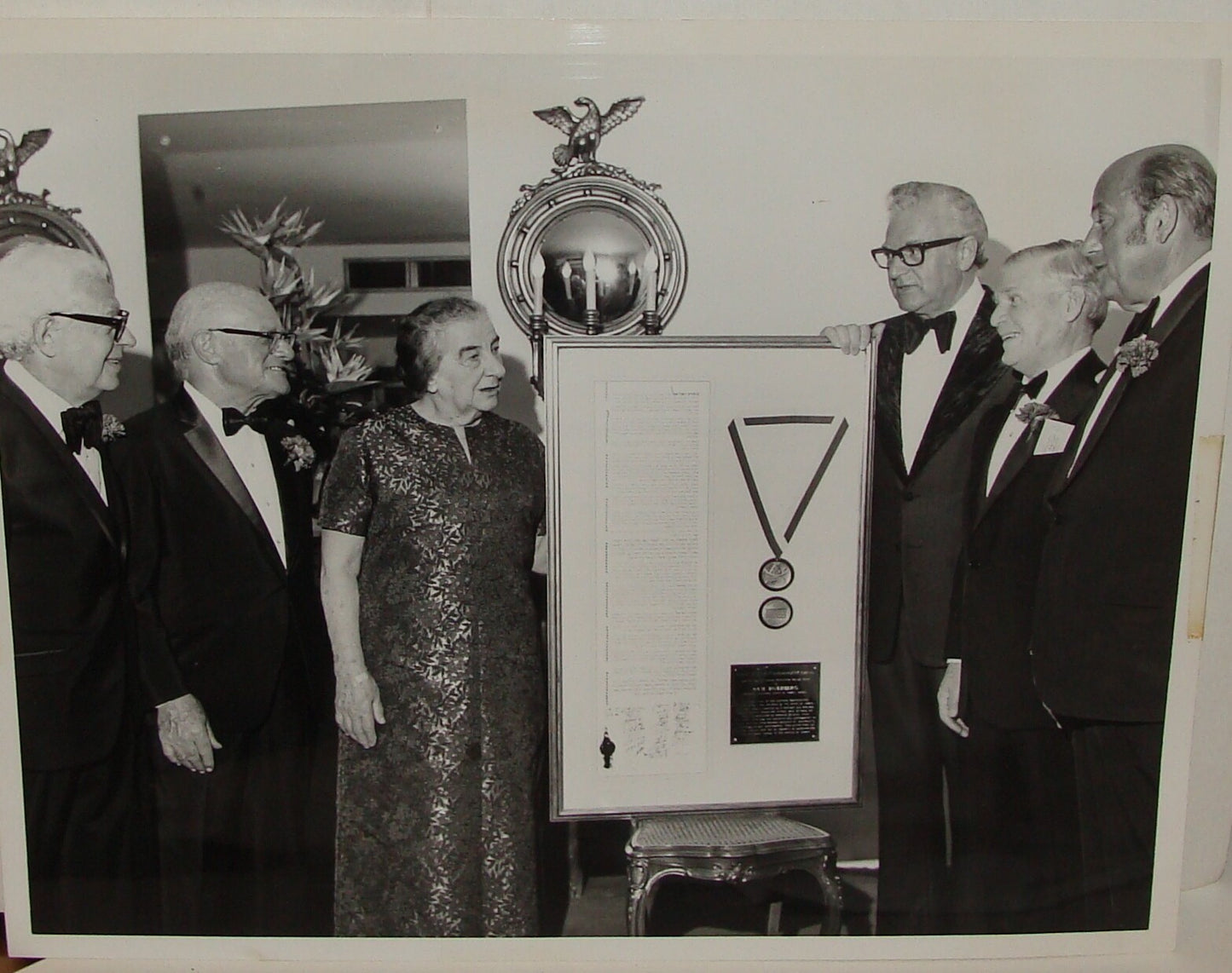 Pol Photo Jewish 1973 Judaica Israel Israeli Prime Minister Golda Meir Bond