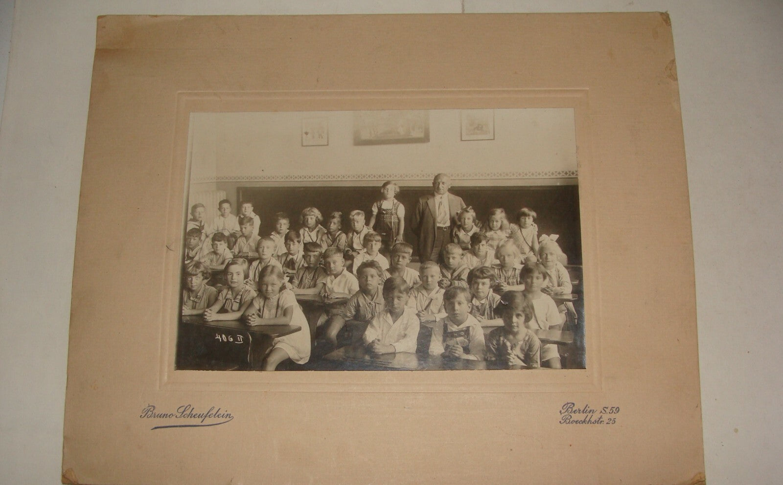 Germany Photo Jewish Judaica? 192? German School Kids Children Bruno Scheufelein