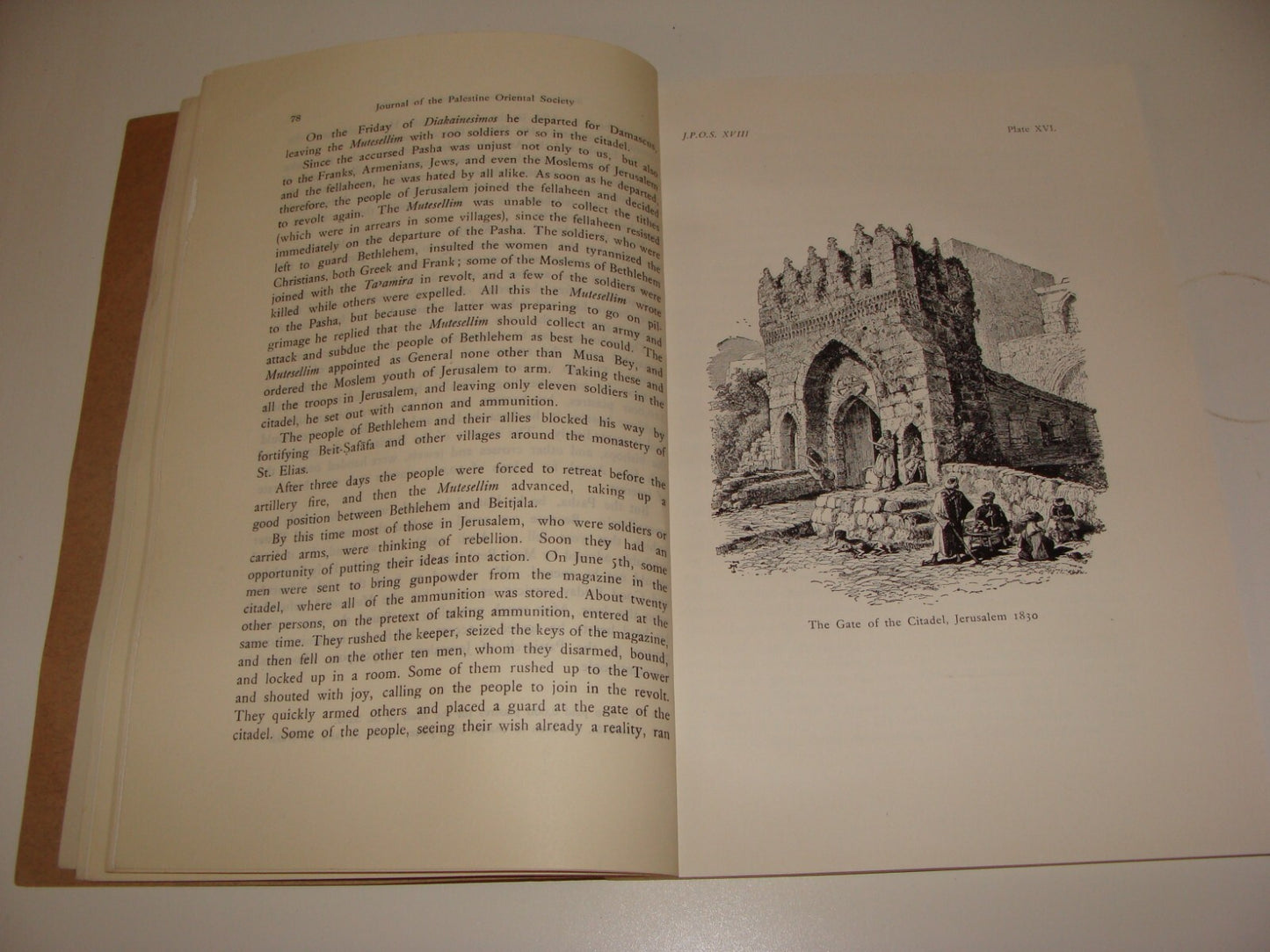 Booklet Palestine JOURNAL 1938 OF ORIENTAL SOCIETY Reprint Annals S. N. Spyridon