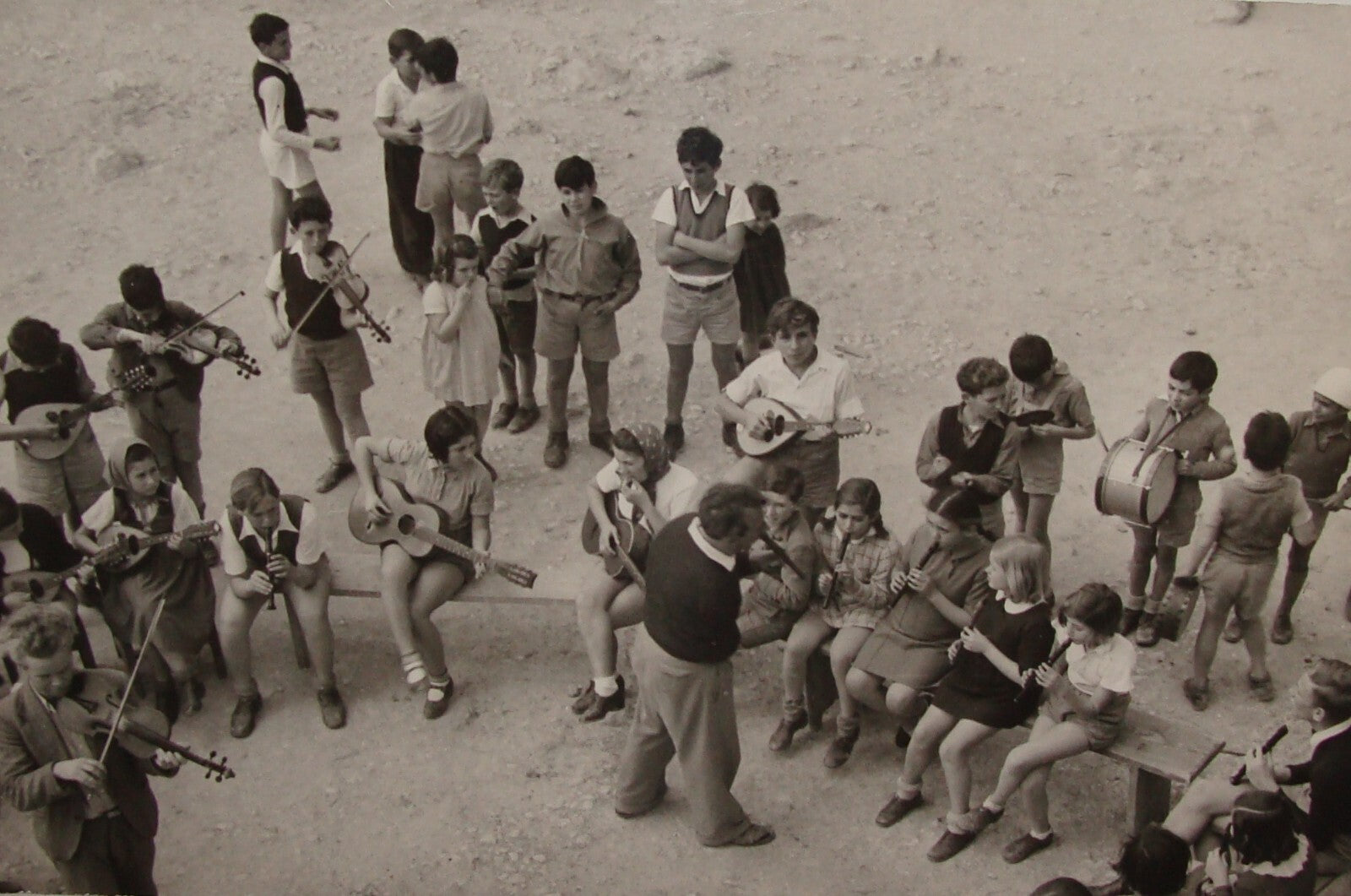 Photo Print, 1938 Palestine Israel BEN SHEMEN Youth Zionist Jewish Judaica