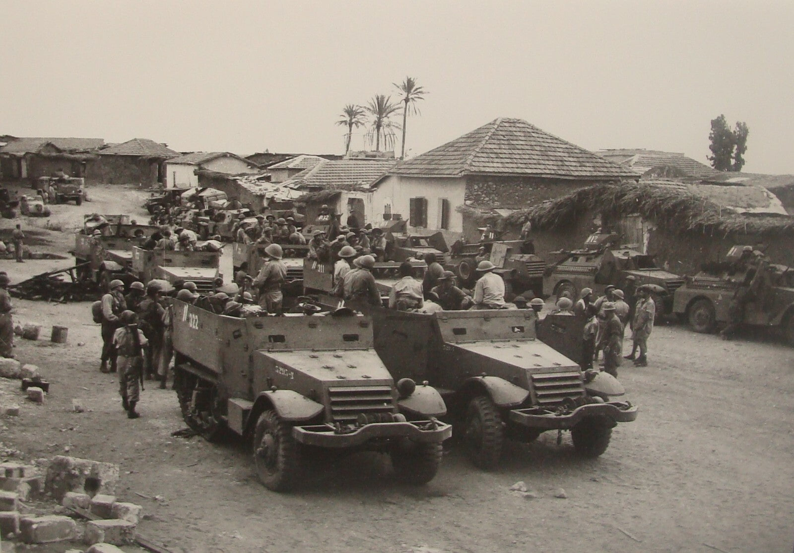 Photo Print Israel Army , Israeli IDF Independence War 1948 Dani Operation Arab
