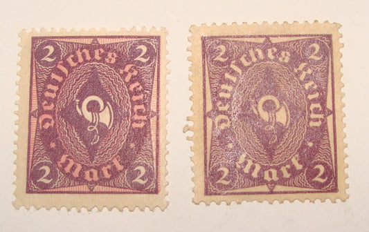 Germany   1922 Stamp 2 Mark x2 Unused