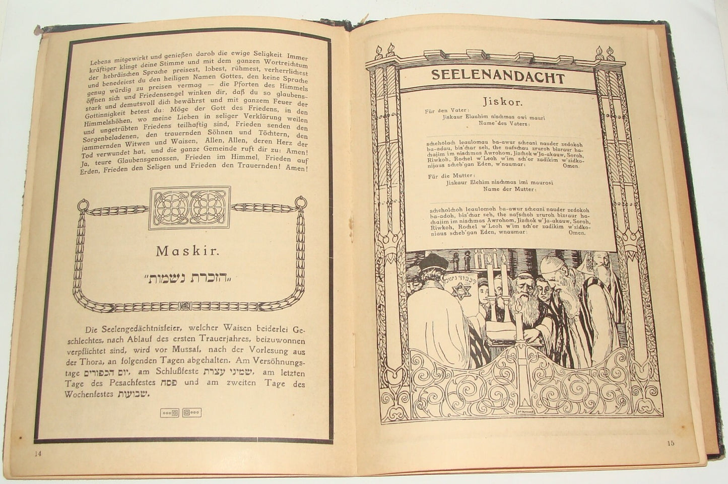 Jewish Judaica Trauer Album Yahrzeit Deceased BERHANRD BAUM Vienna Austria 1925