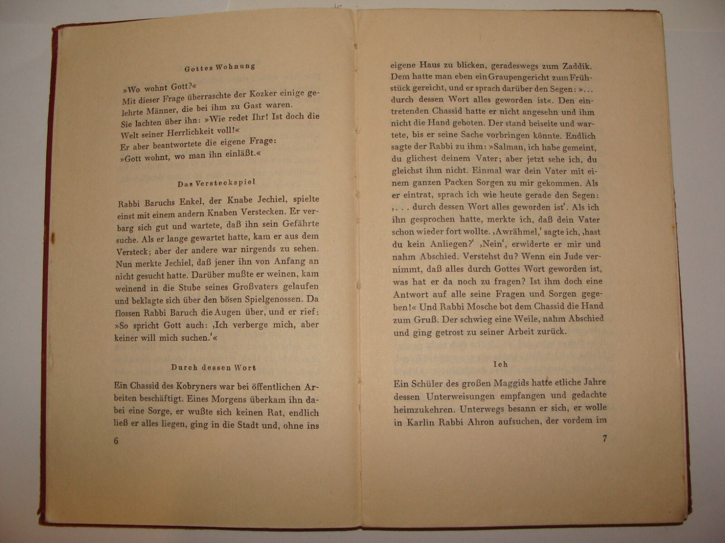 Germany Book Jewish Judaica 1935 German Martin Buber Religious Hasidic Stories