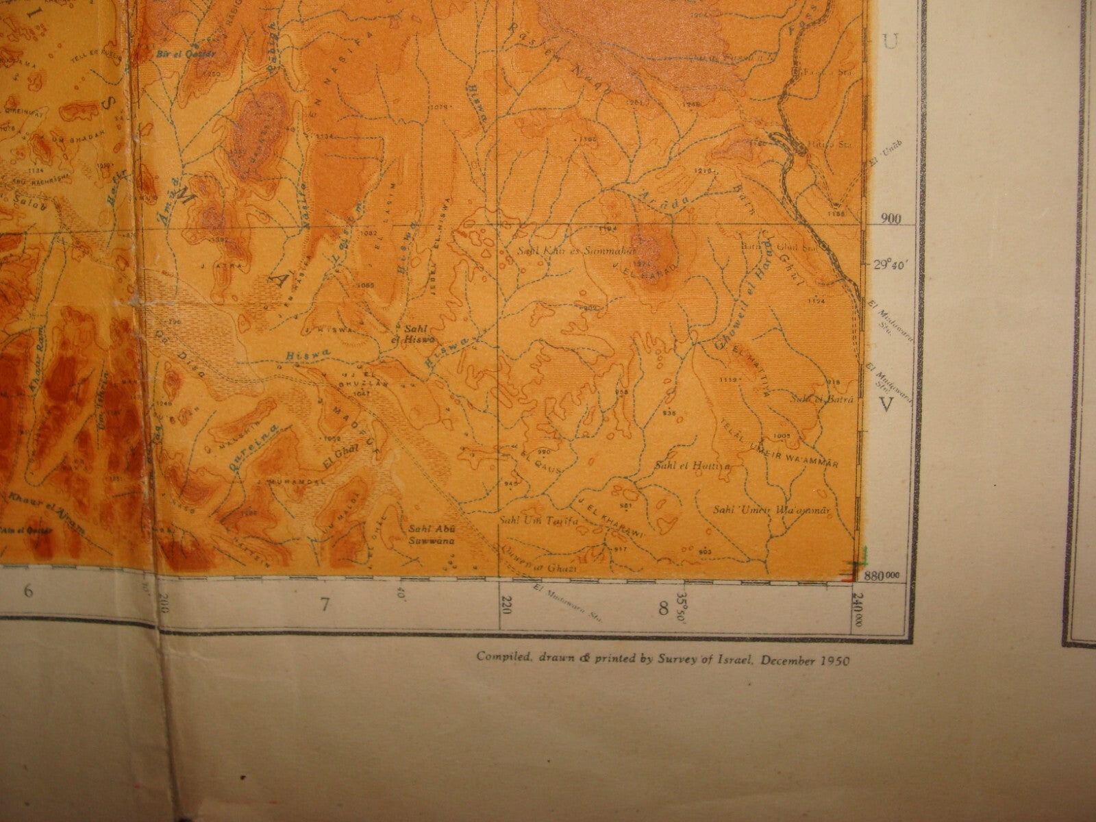 Map Jewish 1950 ISRAEL National Fund Jubilee Zionist JNF KKL Land LARGE SIZE