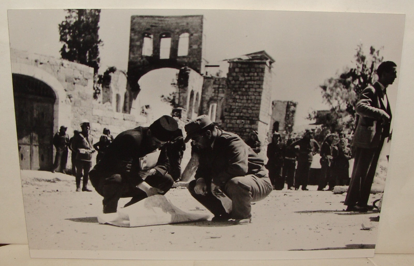 Photo Print Jewish Israel Army 1949 Military Jordan Independence War Ceasefire