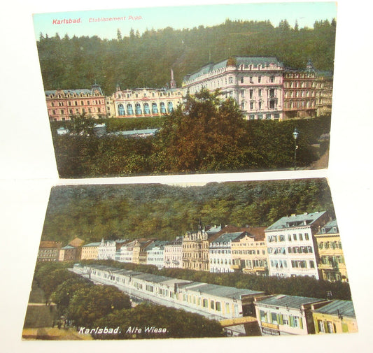 Germany Photo Jewish Card 1911 Austria Hungary KARLSBAD Postcard Judaica New