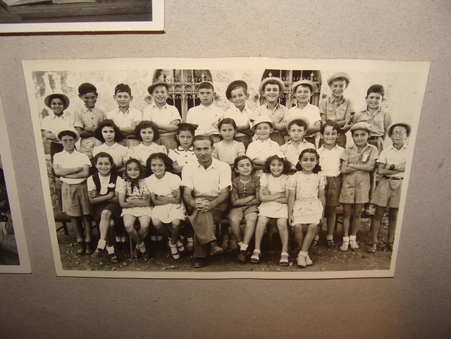 Photo Palestine Jewish Judaica 1940s Israel Hebrew School Kids Children x3
