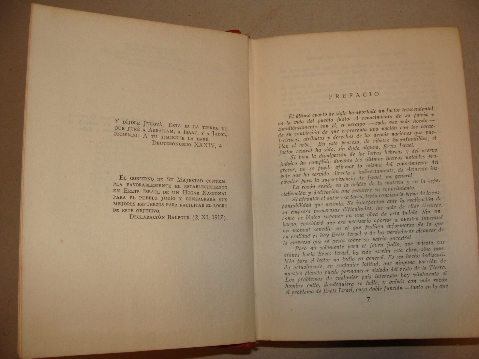 Book Jewish Judaica 1946 Spanish Palestine Israel Elencave Signed Map Photo