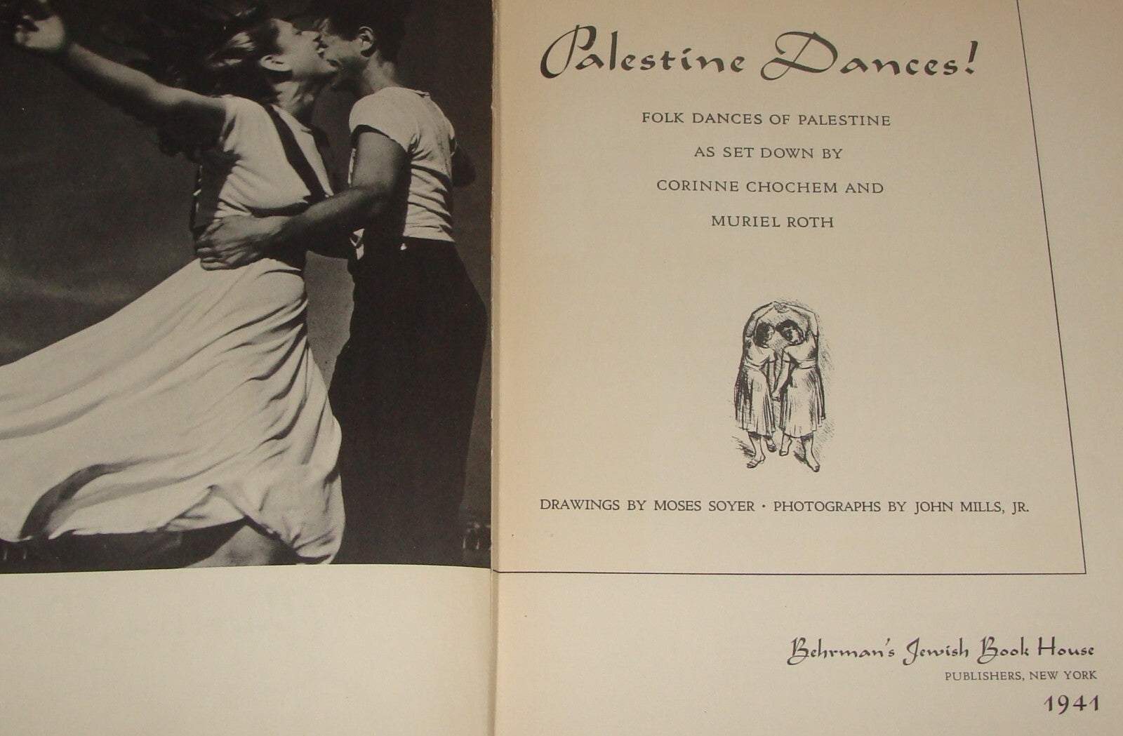 Book Jewish RARE Judaica 1941 PALESTINE DANCES Zionist Music Kibbutz Pioneers