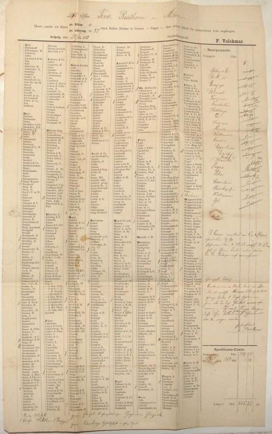 Germany Antique 1873 German Friedrich Volckmar Book List Literature Library