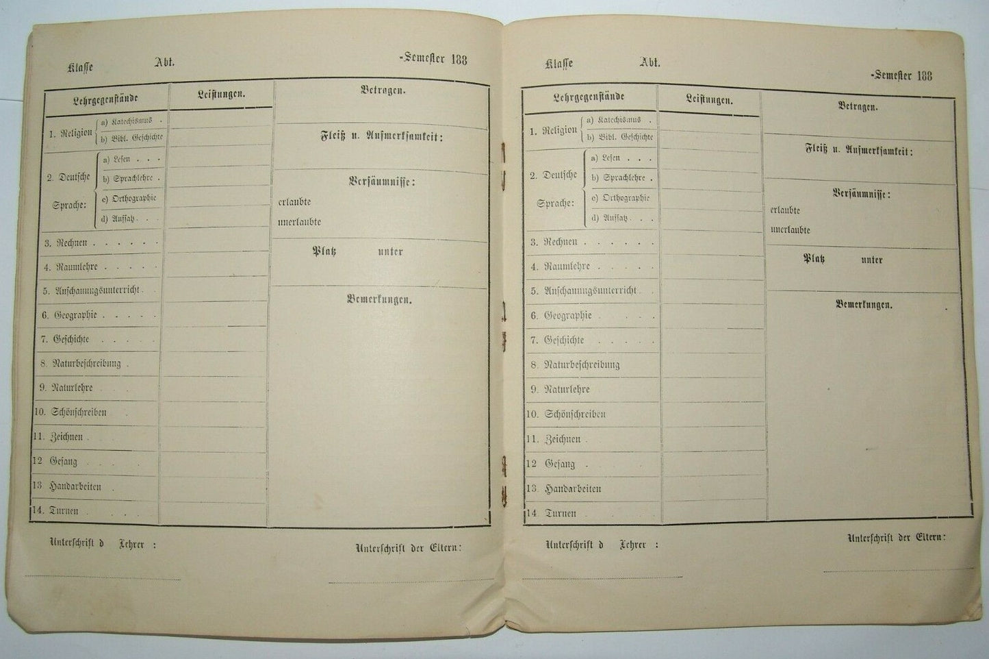 Germany Jewish Judaica Montabaur STERN School Certificate German 1880's