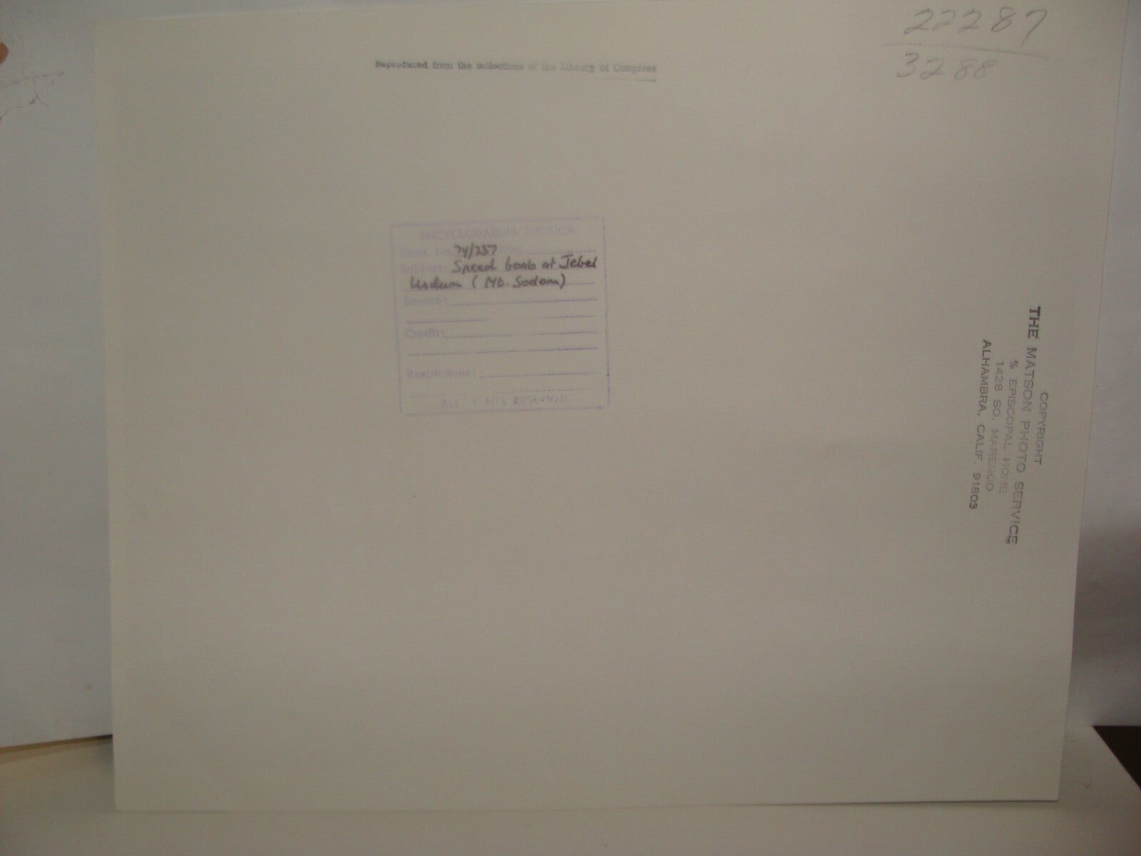 Photo Print Palestine Ad , Israel Dead Sea Negev Mount Sodom Boat Salt Mine