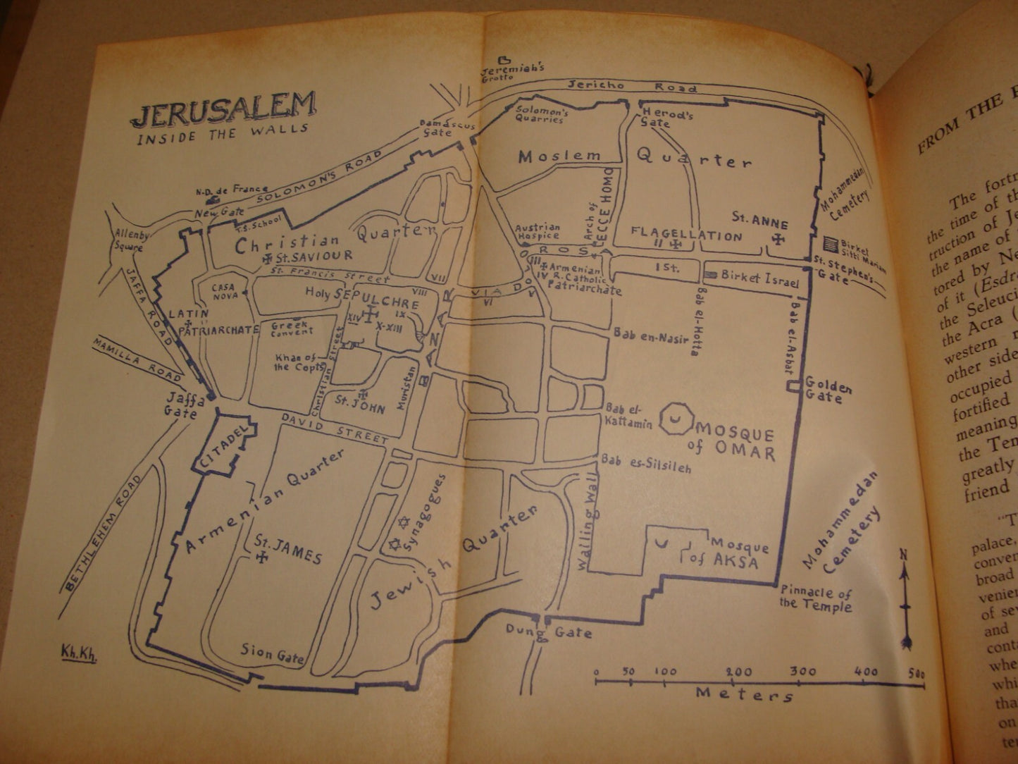 1961 Guide to the Holy Land Book Jerusalem Israel Map