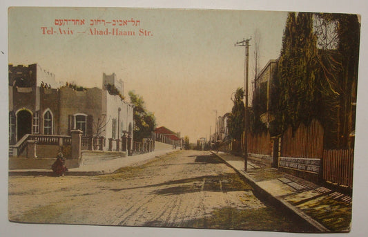 Photo Palestine Card Jewish Judaica Israel Tel Aviv Street Postcard Ordmann