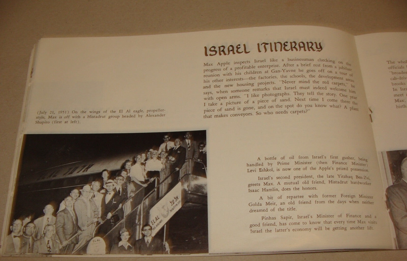 Pamphlet Jewish 1950 Israel Israeli APPLES OF GAN YAVNE Photo Zionist Yemenite