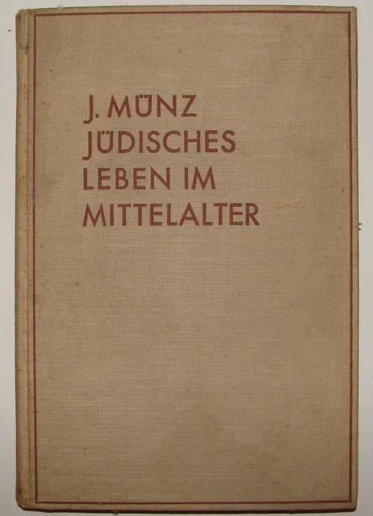 Germany Book Jewish Judaica German   Jews History Middle Ages Synagogue 1930