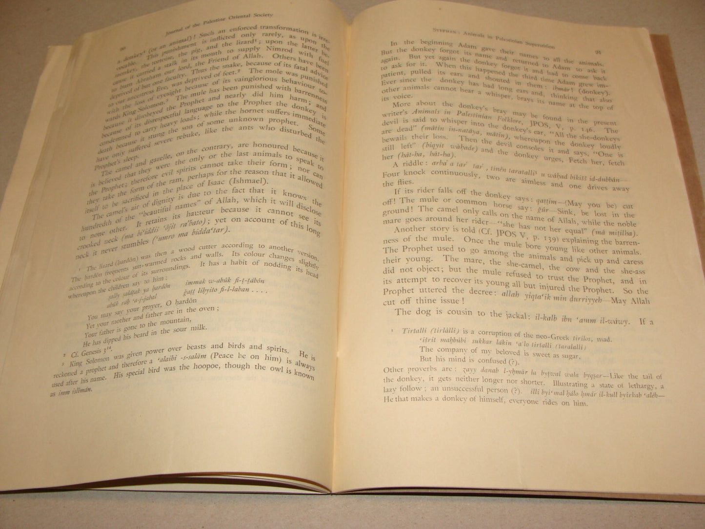 $ Journal Palestine 1929 Israel Oriental Society x2 Jewish Judaica