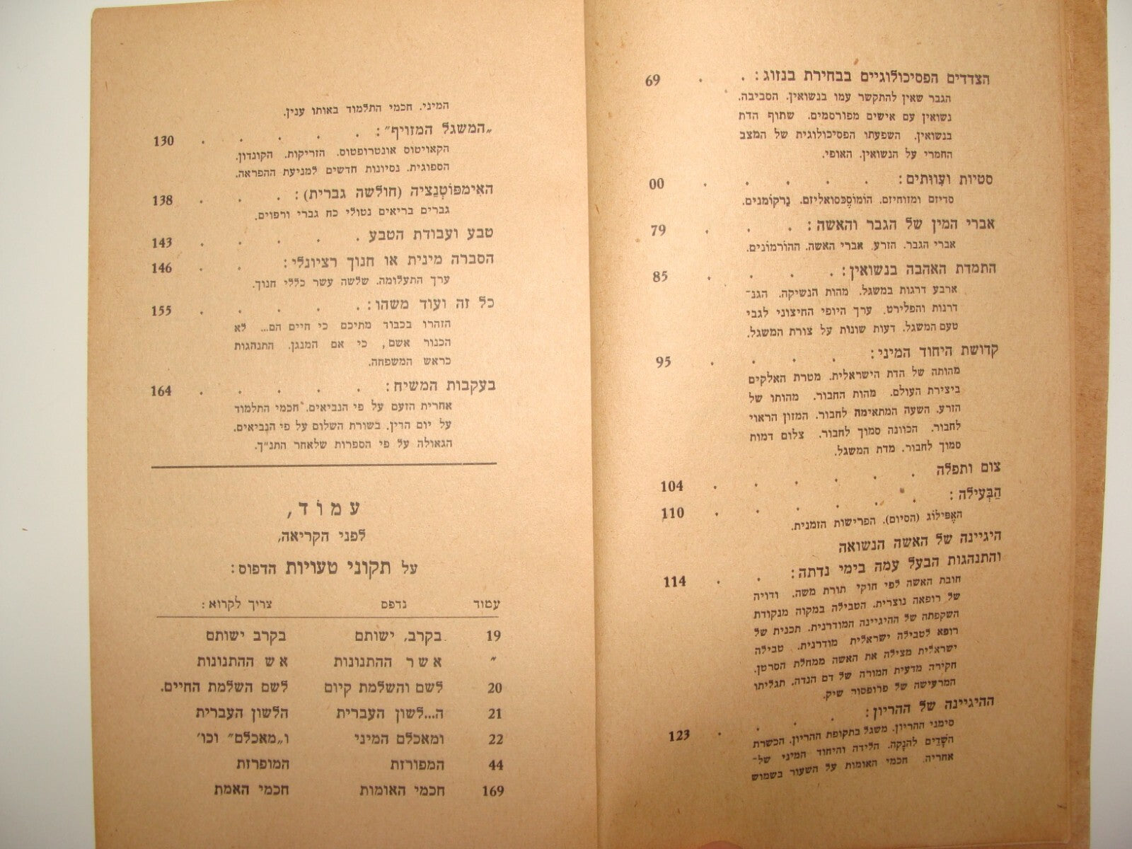 Book Jewish Palestine Israel Israeli Hebrew 1942 Sex Life Psychology Sexuality