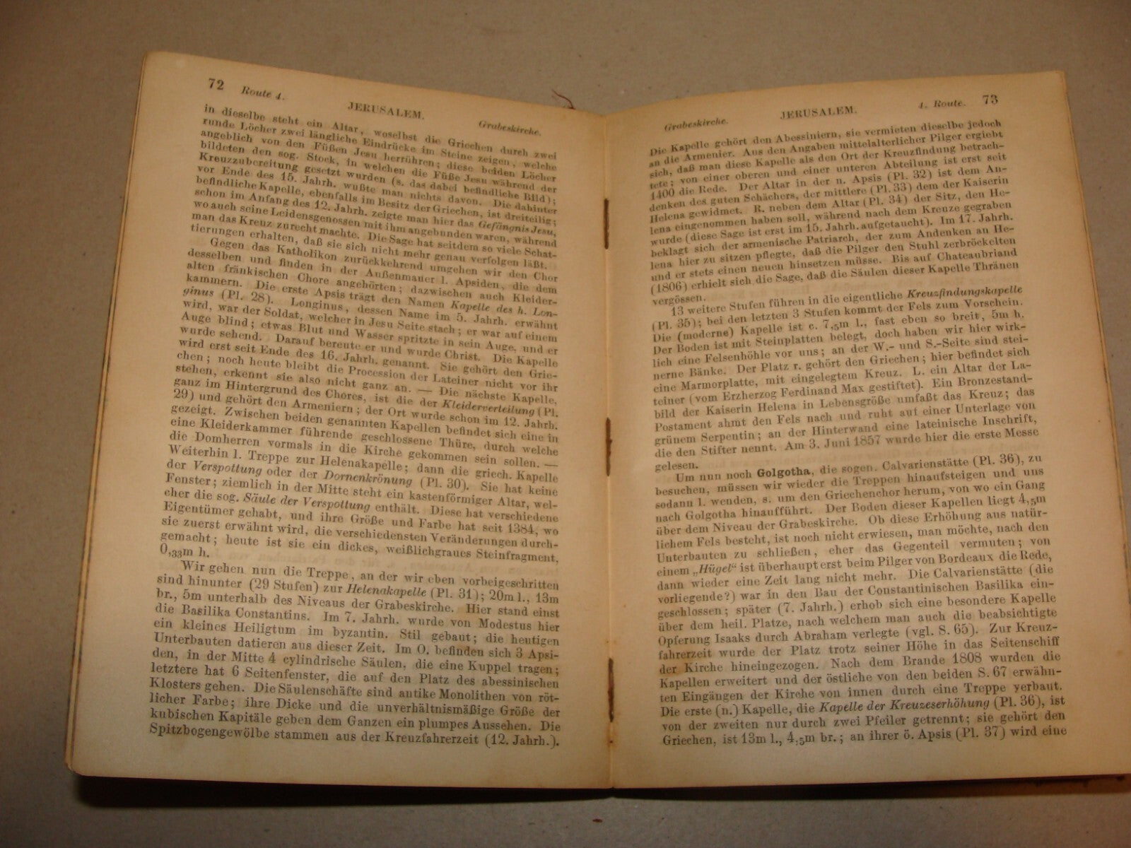 Book Palestine 1891 AND SYRIA Baedeker Travel Map Guide *Condition