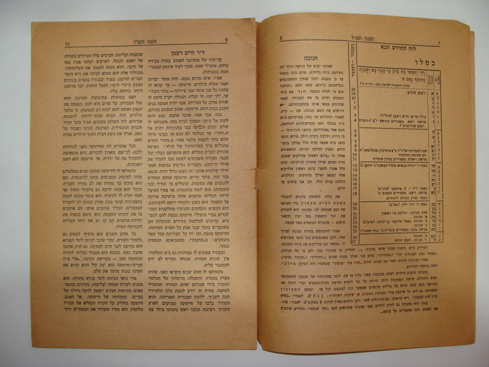 Booklet Palestine jewish judaica 1943 jerusalem girls school Lamel Israel Hebrew
