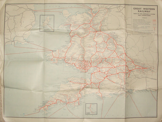 GWR Great Western Railway Map London England UK Britian