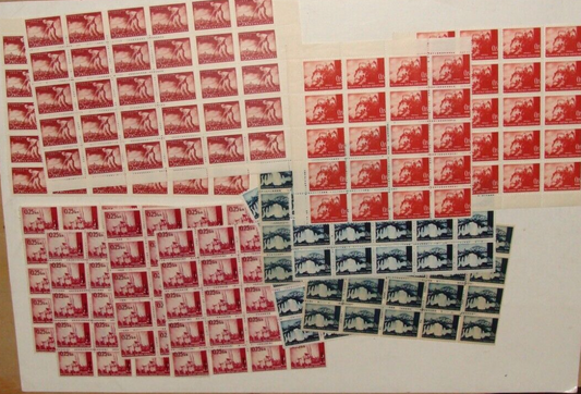 CROATIA 1940s STAMP LOT COLLECTION SHEET