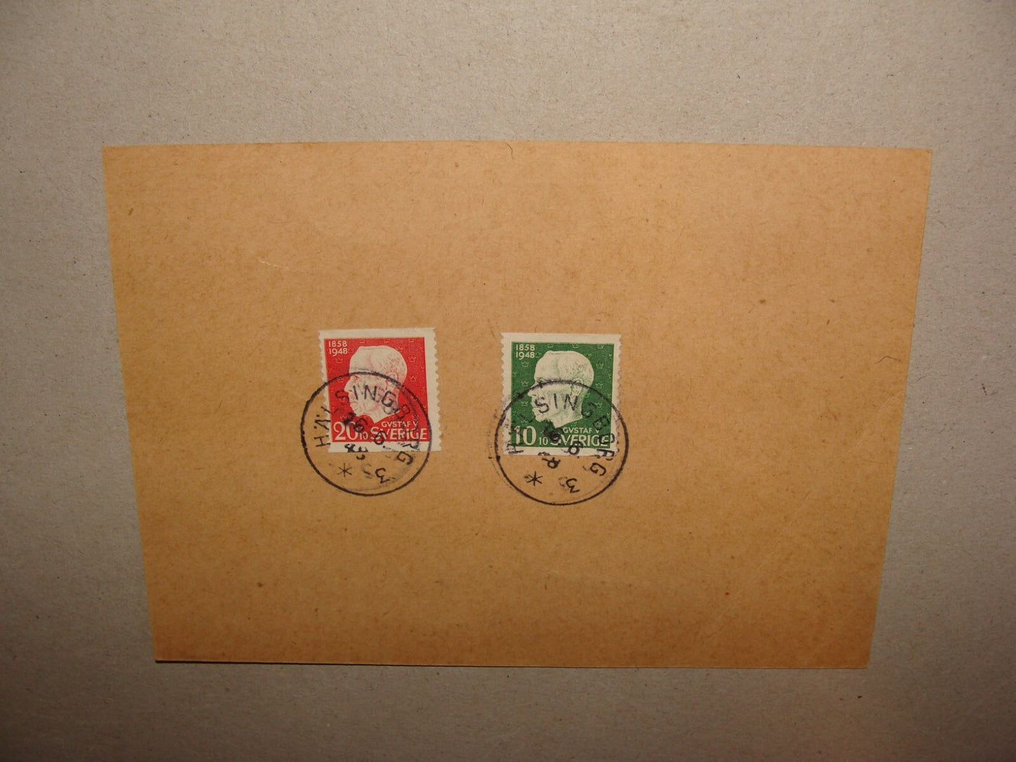 1948 SWEDEN HALSINGBORG STAMP COVER POSTCARD