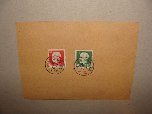 1948 SWEDEN HALSINGBORG STAMP COVER POSTCARD