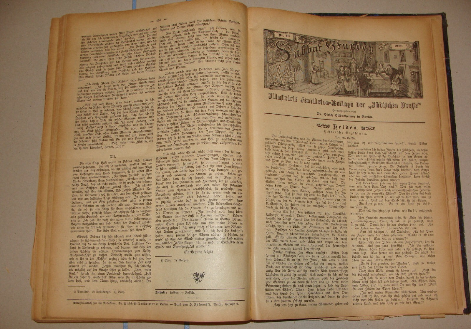 Germany Newspaper Jewish Judaica German   Die Judische Presse 1908 Hildesheimer