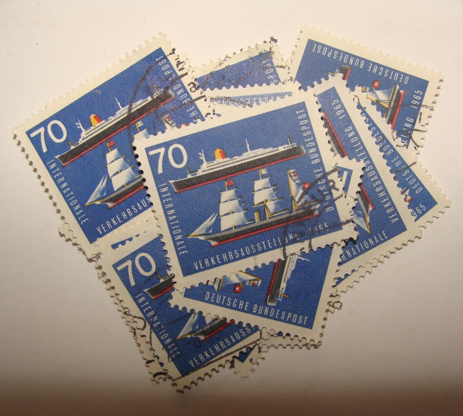 Germany verkehrsausstellung 1965 x25 LOT stamp 70 Pfenning German