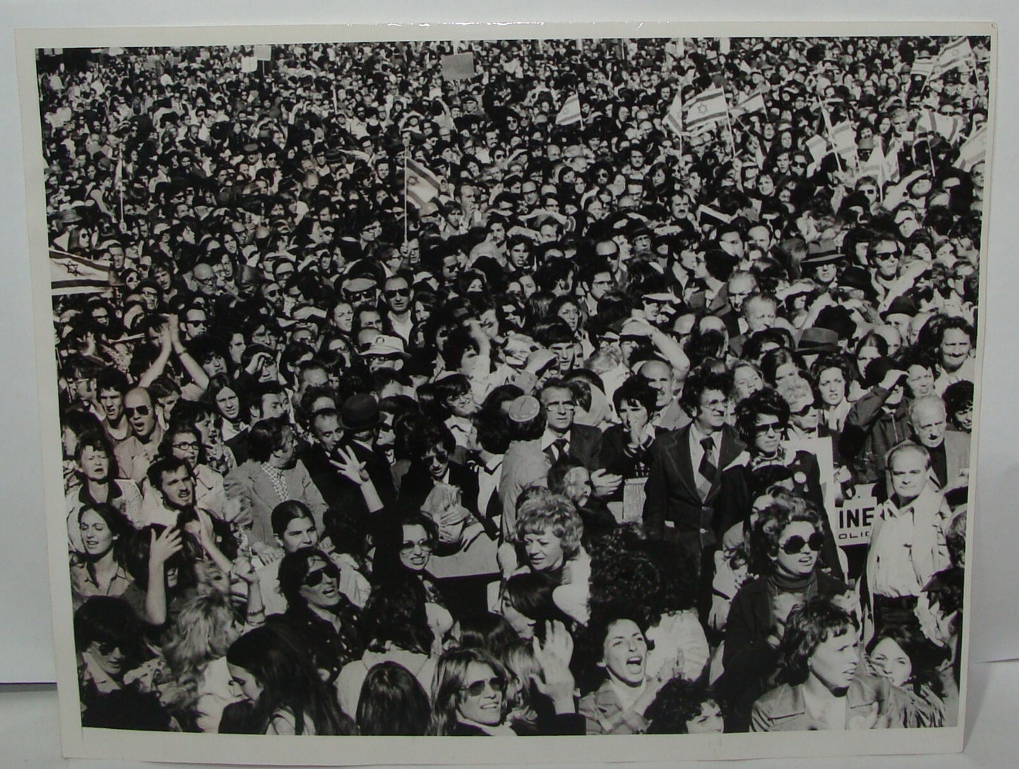 Freedom Rally for Israel 1973 War Press Photo New York Soviet Jewry Jewish