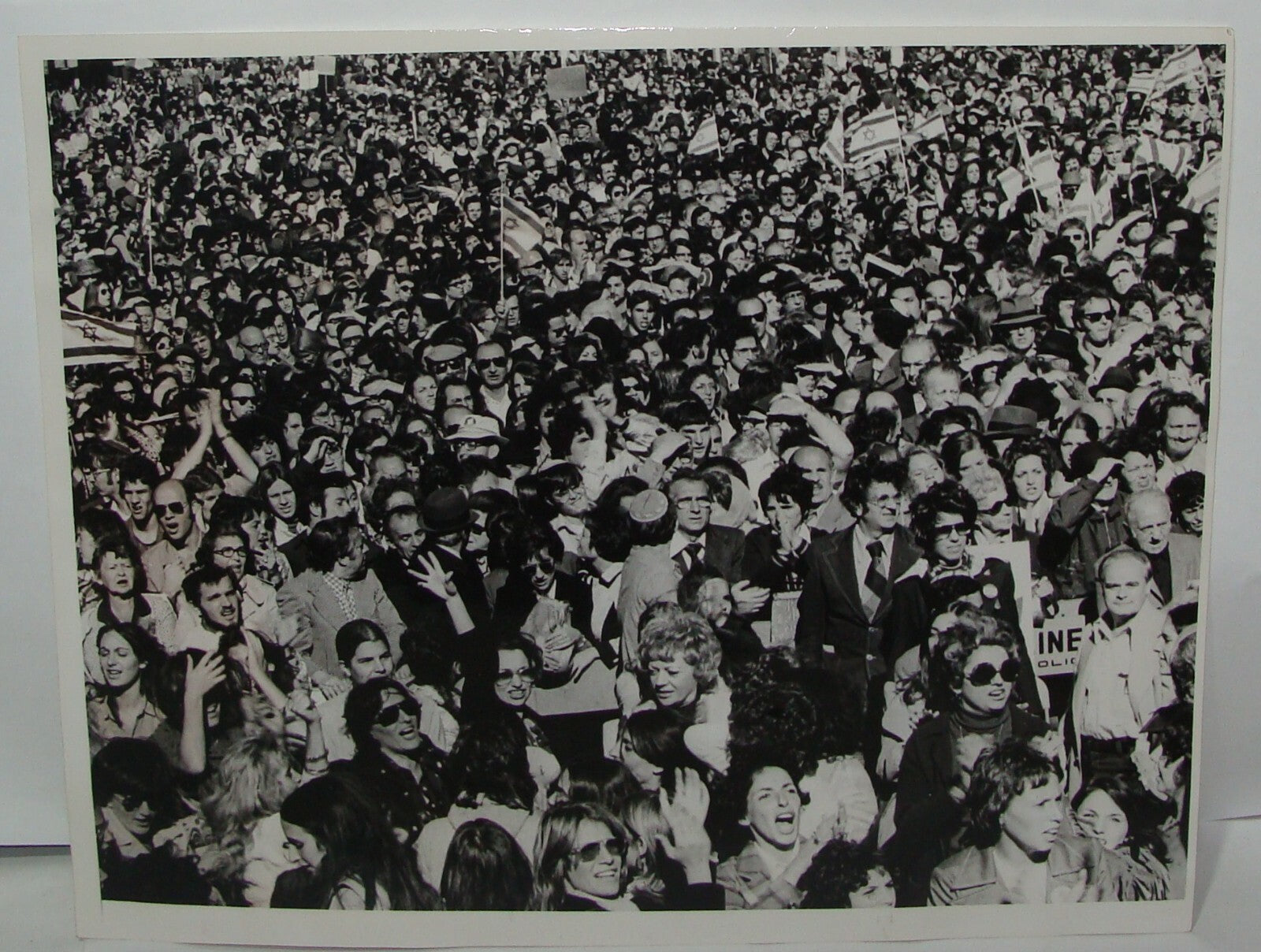 Freedom Rally for Israel 1973 War Press Photo New York Soviet Jewry Jewish