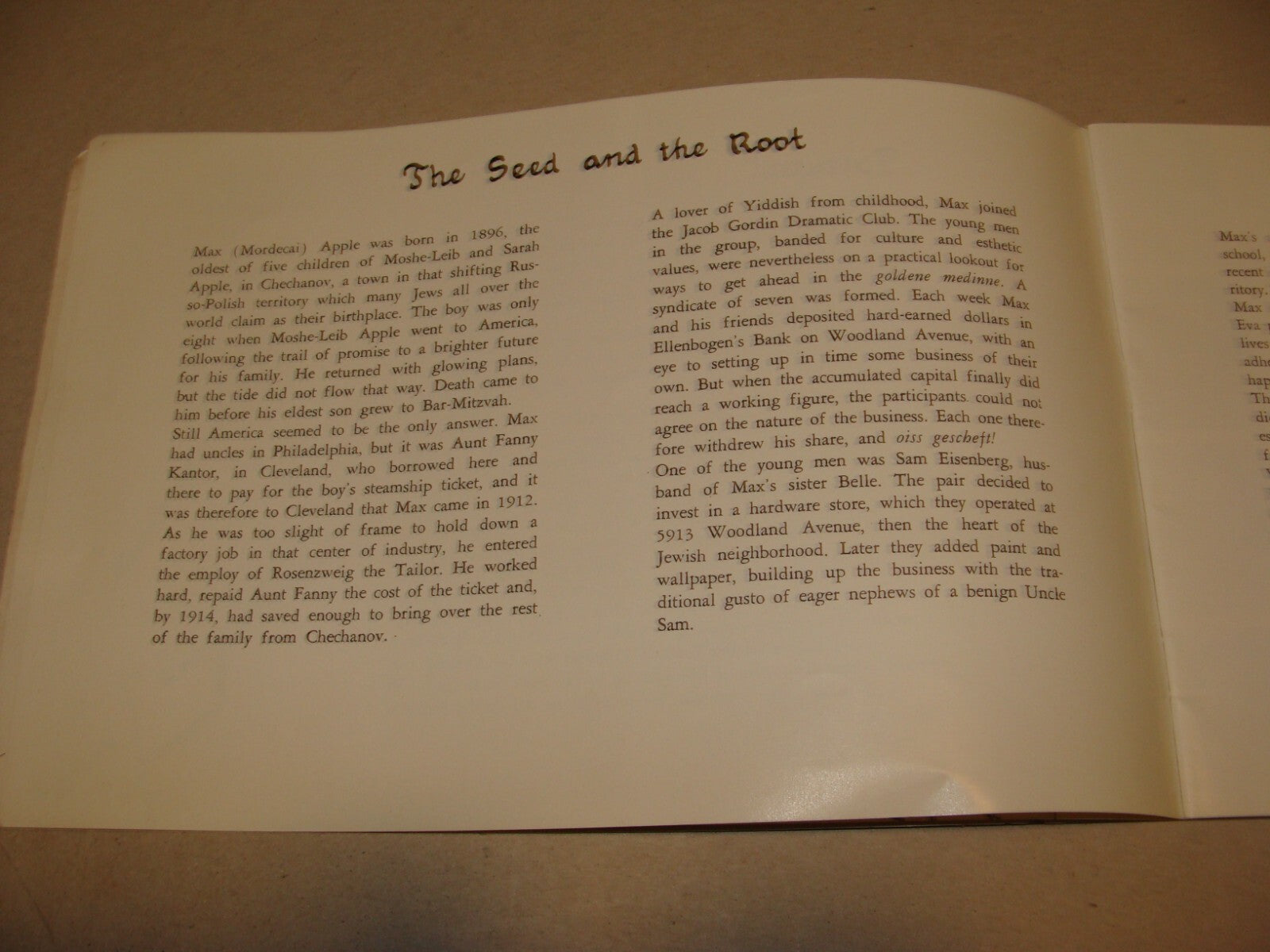 Pamphlet Jewish 1950 Israel Israeli APPLES OF GAN YAVNE Photo Zionist Yemenite