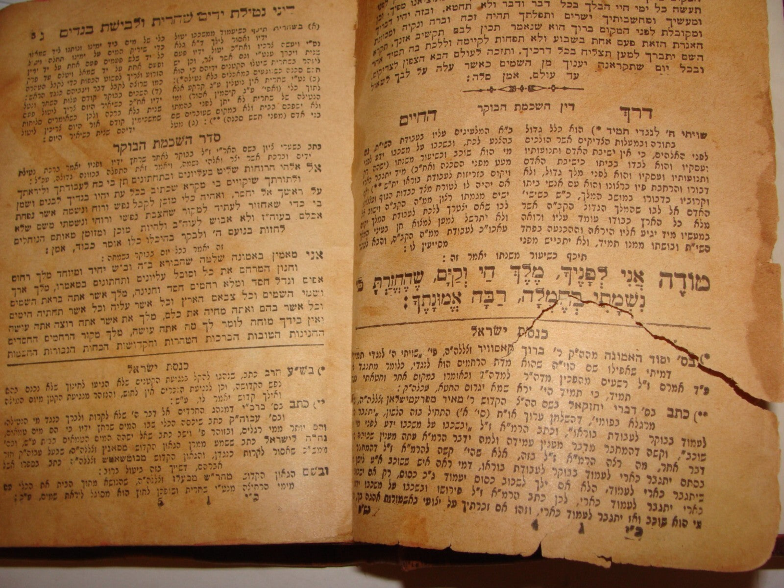 Book Jewish Judaica 1947 New York Rabbi + Psalms בית האוצר תהילים Hebrew