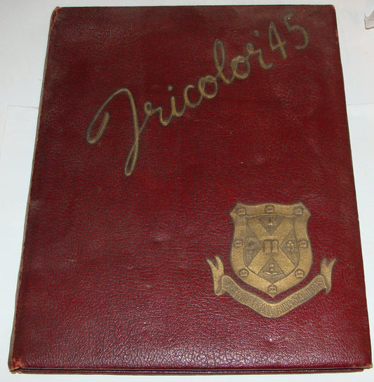 Kingston Canada Tricolor '45 Book 1945 Queen's University Alma Mater Society