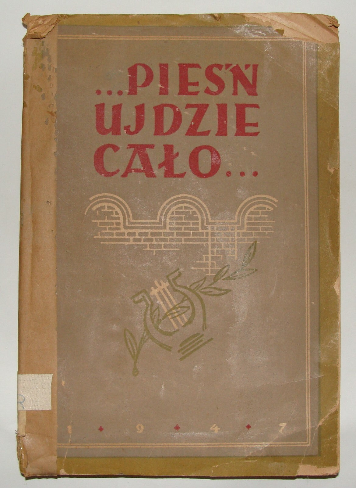 1947 Piesn Ujdzie Calo Borwicz Jewish Judaica Jews Poetry WW2 Holocuat Poland