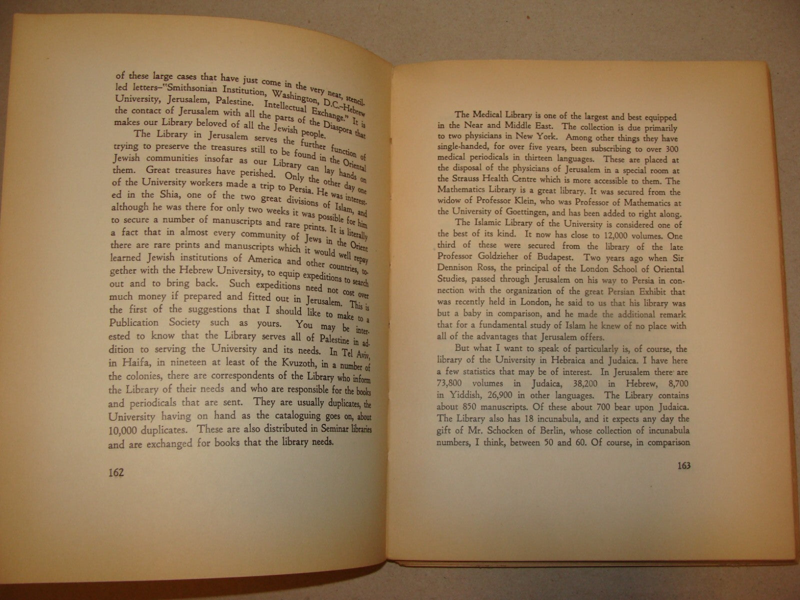 Book Jewish 1936 Palestine Israel Jerusalem Hebrew University Chancellor Magnes