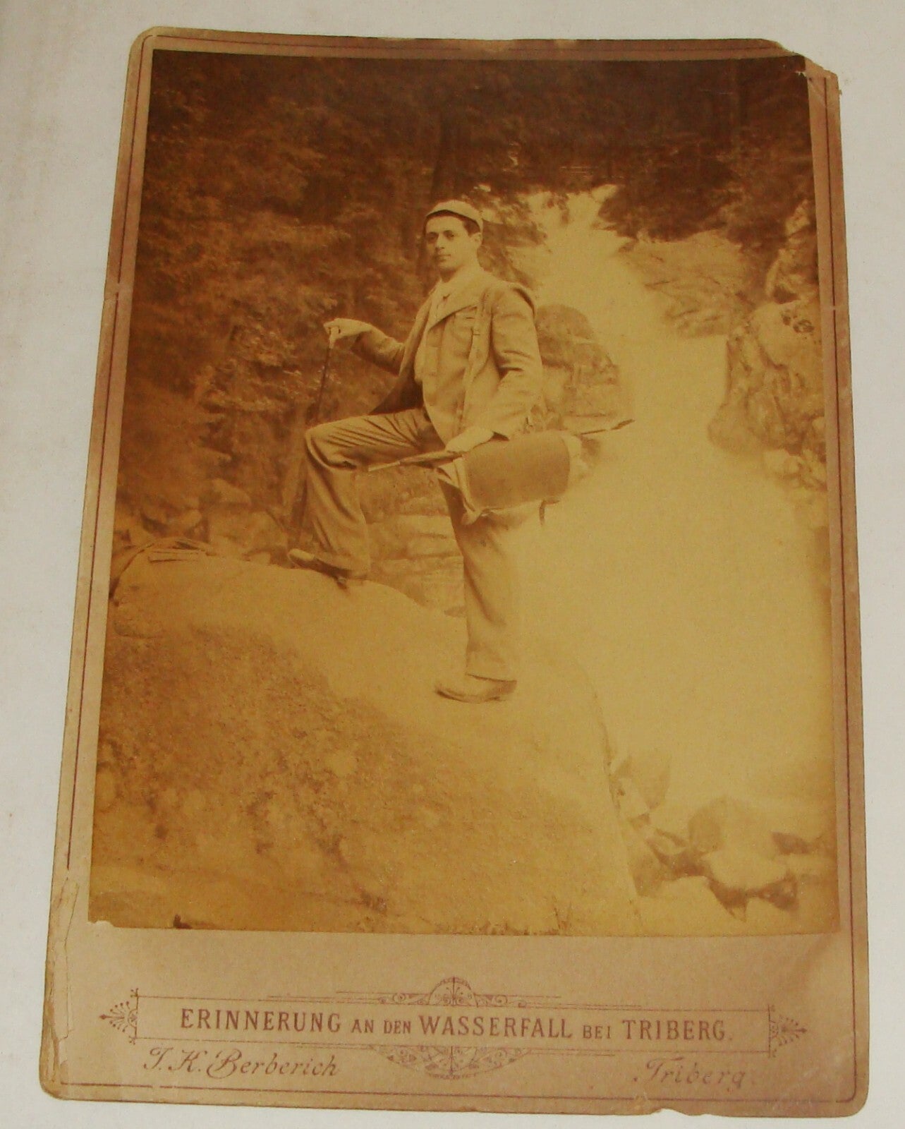Germany Antique German Triberg Waterfall Photo CDV Cabinet