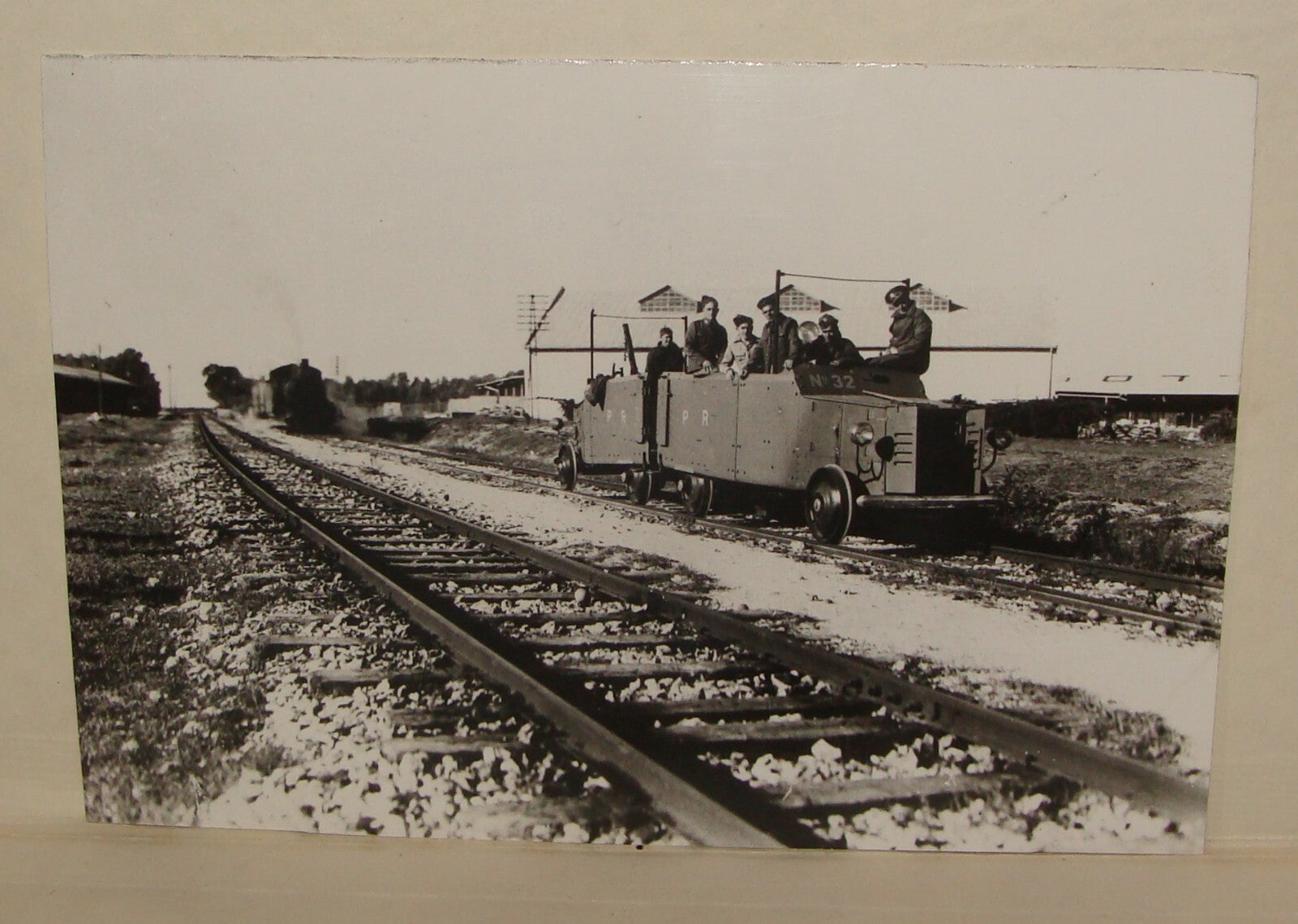 Photo Print, 1939 Palestine Israel NOTRIM Hebrew Police Railway Train Guard