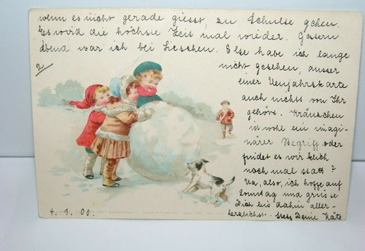 Germany Antique postcard stamps Bayern Berlin   1900