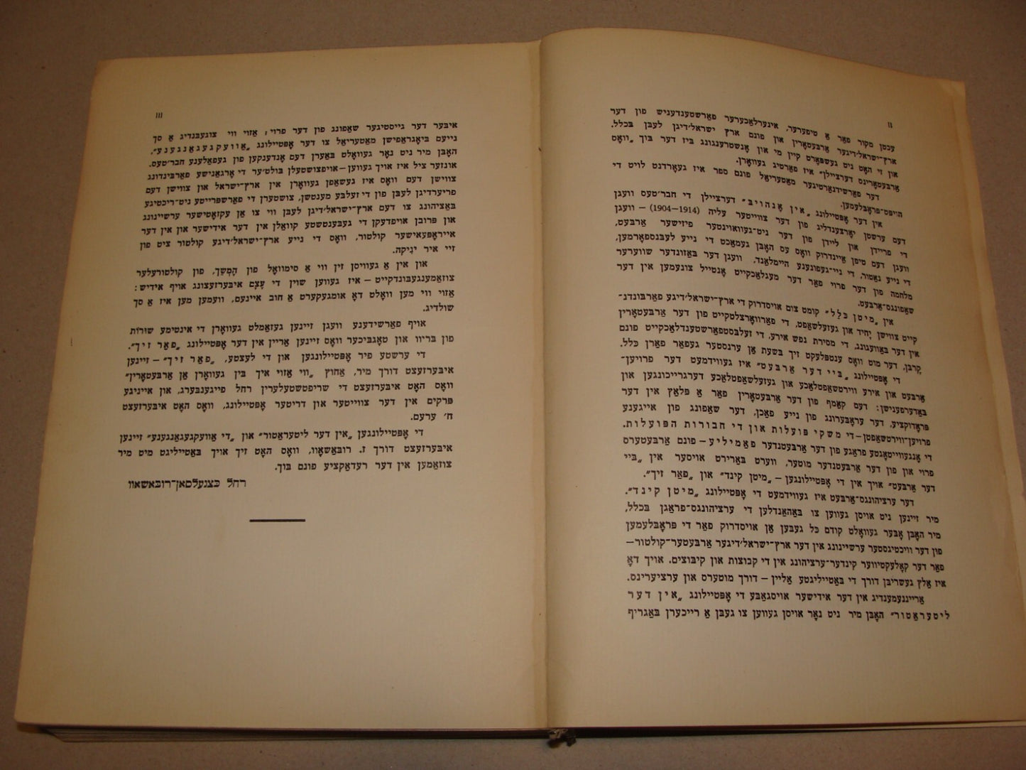 Book Jewish Judaica 1931 Palestine Israel Yiddish Zionist Women Rachel Ben Zvi