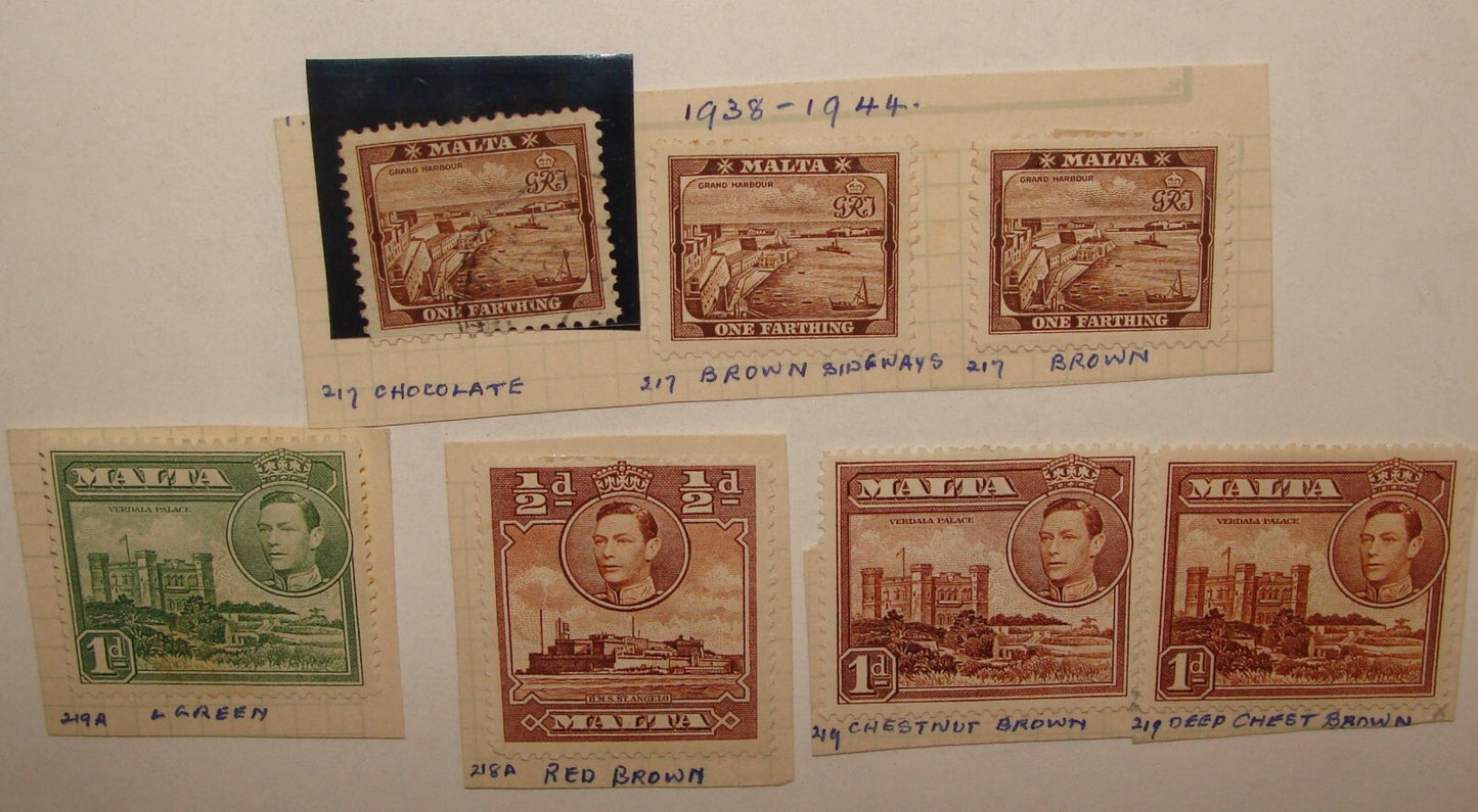 1938 - 1944 MALTA Stamp Collection