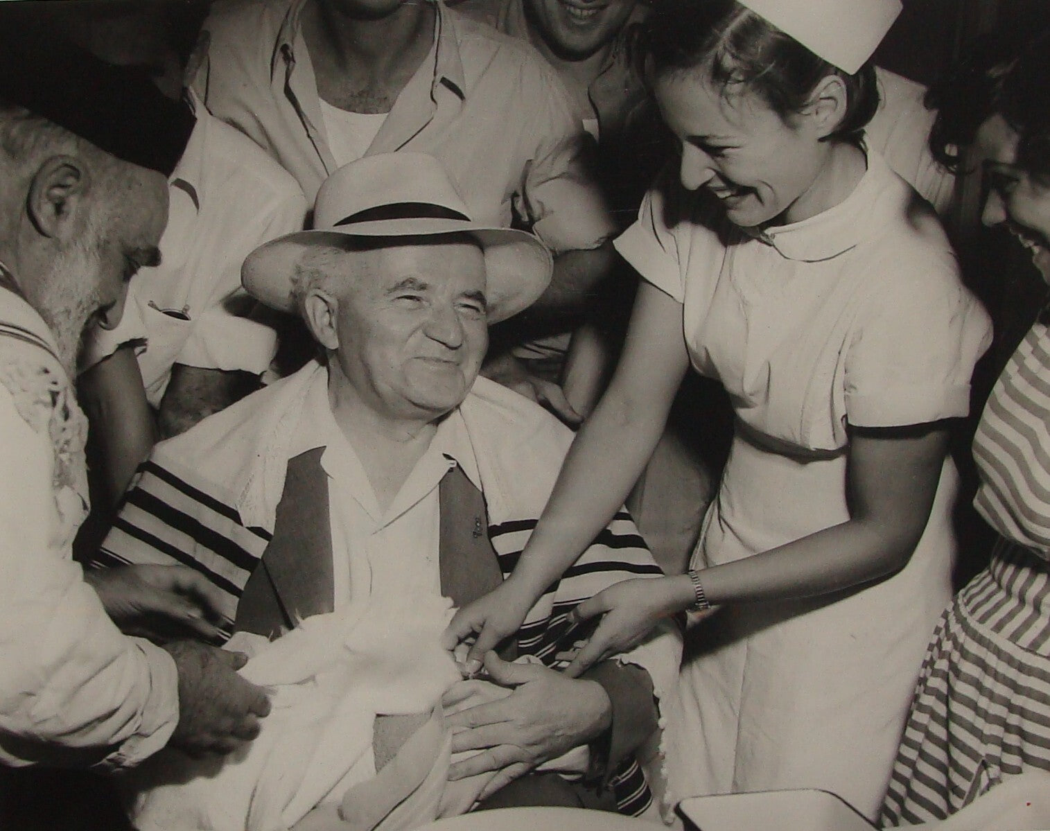 Pol Photo Print Jewish GPO , Judaica 1952 Israel Prime Minister DAVID BEN GURION