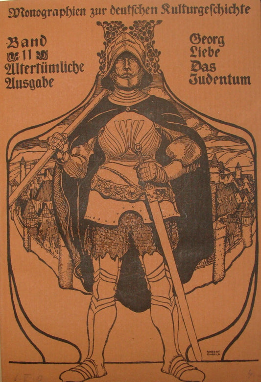 Germany Book Jewish Judaica Antique 1903 German   History Art Monographs Leipzig