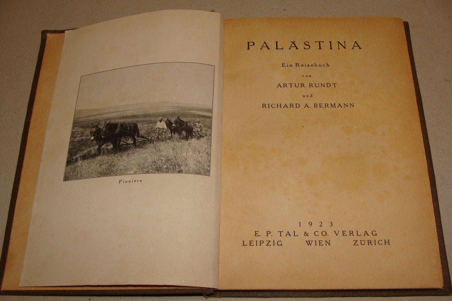 Germany Book Jewish 1923 PALESTINE Israel Travel German   Photo Album Rundt
