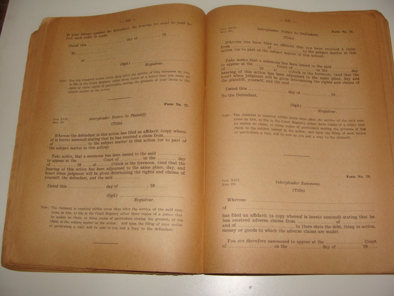 Pol 1945 RULES OF PROCEDURE IN CIVIL MATTERS COURTS OF PALESTINE British