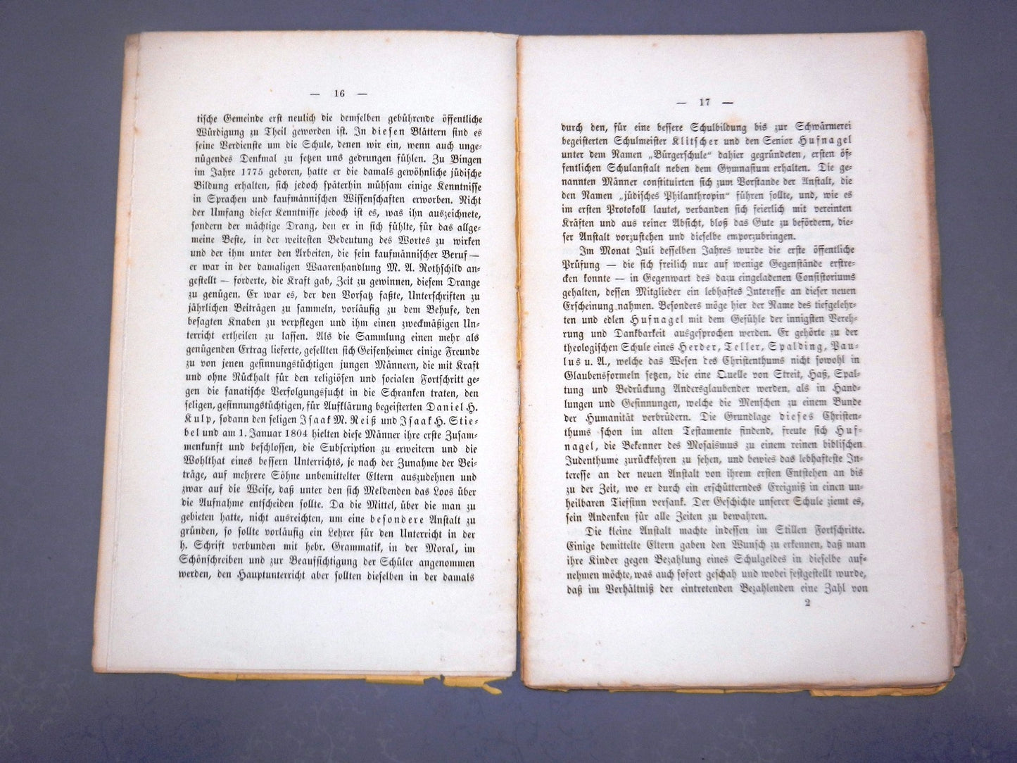 Germany Book Jewish judaica antique 1857   hebrew rabbi Israelite gemeinde bible